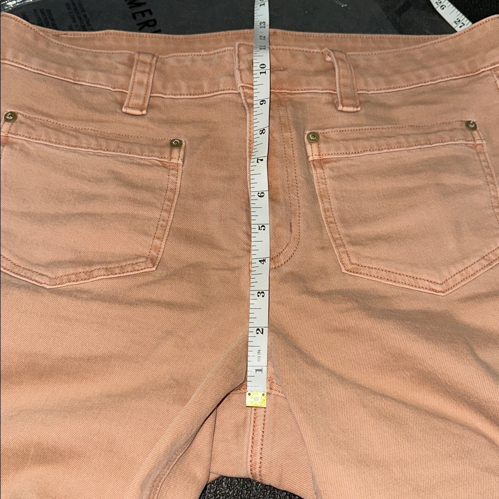 American Eagle high rise stretch coral jeans size 10 - Picture 12 of 14